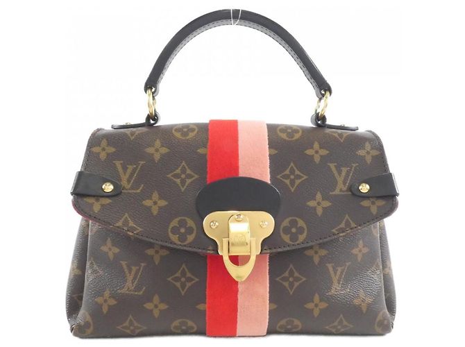 Bolsa Louis Vuitton Monogram Georges BB Marrom Vermelho