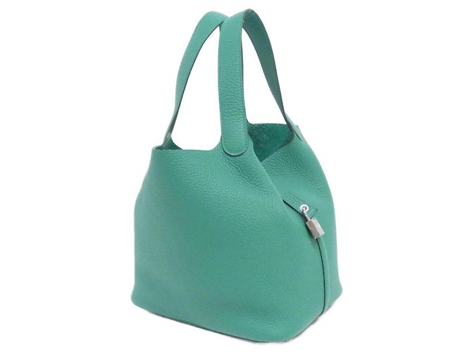 Bolsa Picotin Lock MM da Hermès Verde
