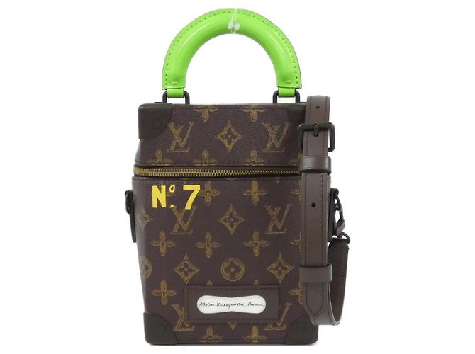 Sac à main en boîte verticale Monogram Louis Vuitton Marron