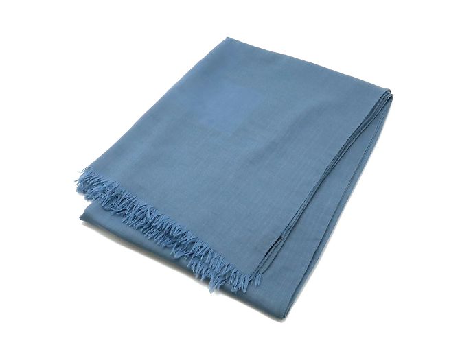 Sciarpa H Stole di Hermès in Blu Polveroso