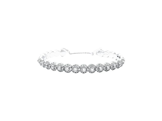 Pulsera Messika, "Joy Diamond Halo", diamantes, oro blanco.