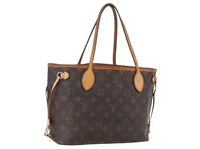 LOUIS VUITTON Monogram Neverfull PM Tote Bag M40155 LV Auth am10359