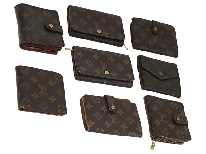 Billetera Monogram LOUIS VUITTON 8 Set LV Auth 160366 Monograma
