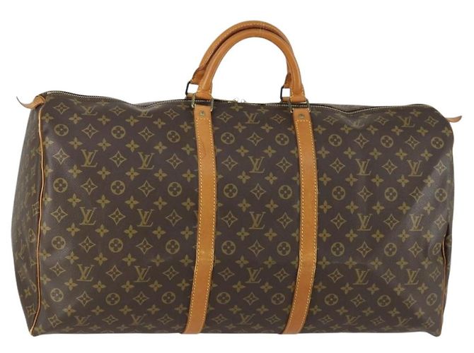 LOUIS VUITTON Bolsa Boston Monogram Keepall 60 M41422 LV Auth BA8830 Monograma