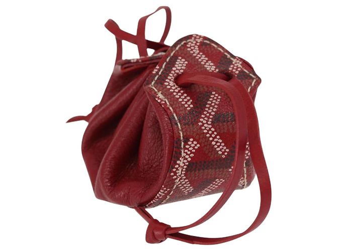 GOYARD Tasche aus PVC-Canvas rot Auth BA9393V