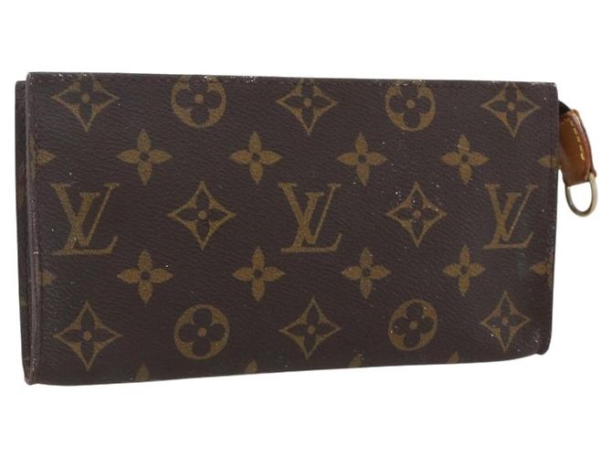 LOUIS VUITTON Monogram Bucket GM Accessory Pouch LV Auth 157732