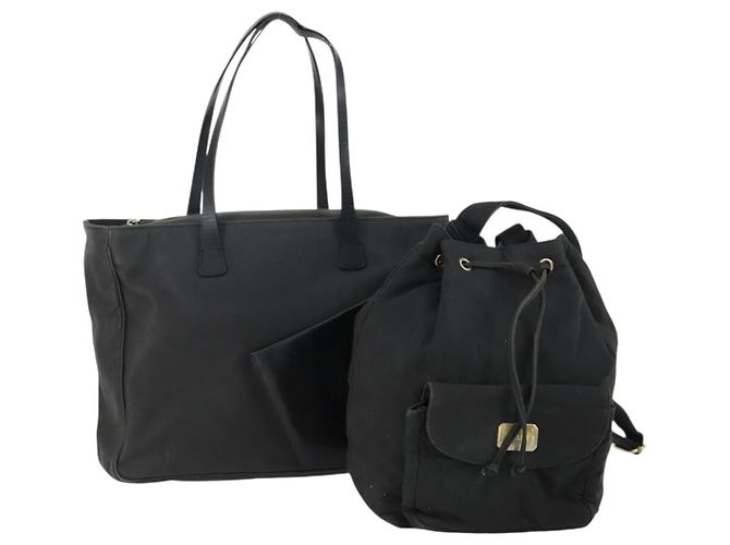 BALLY Borsa a Spalla Nylon PVC 2 Set Nera Auth bs32141 Nero