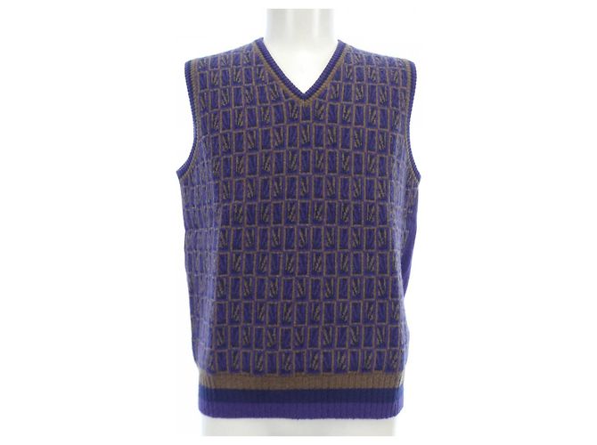 Chaleco de lana ETRO Castaño Púrpura