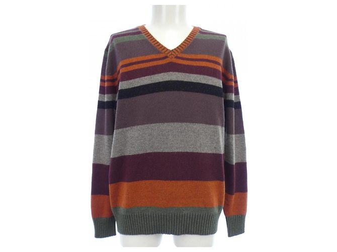 Autre Marque Prendas de punto de cachemira ETRO Castaño Roja Naranja