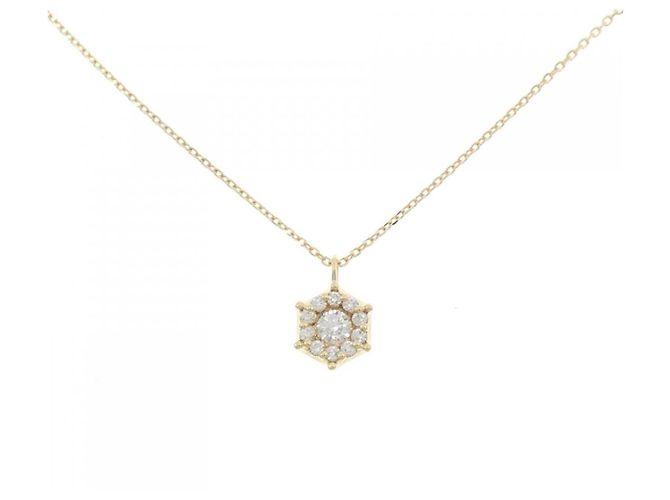 Autre Marque Collar de diamante Au750 Dorado