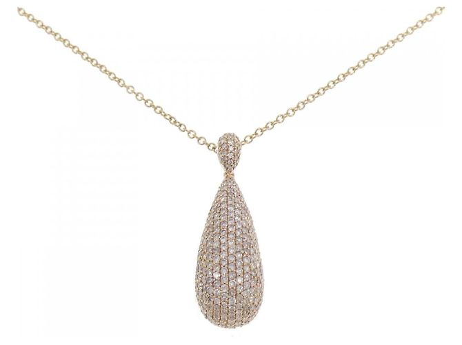 Autre Marque Collar de diamantes en oro rosa Au750