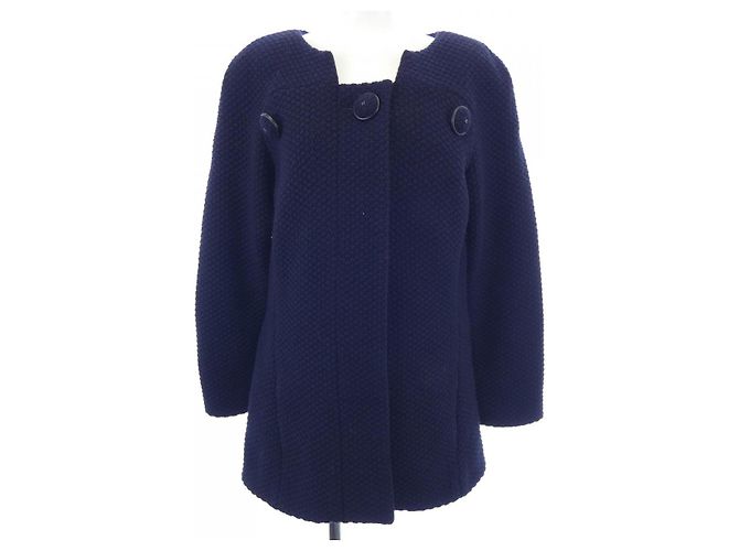 Timeless Cappotto Chanel Blu Blu navy