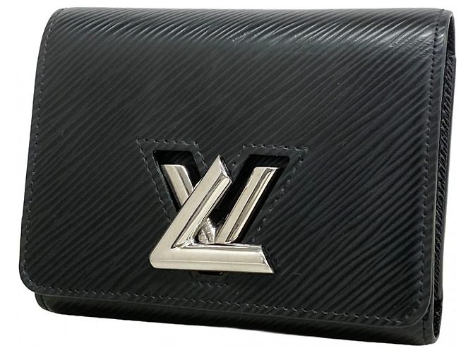 Cartera Compacta Tri-fold Twist Epi Louis Vuitton Negro