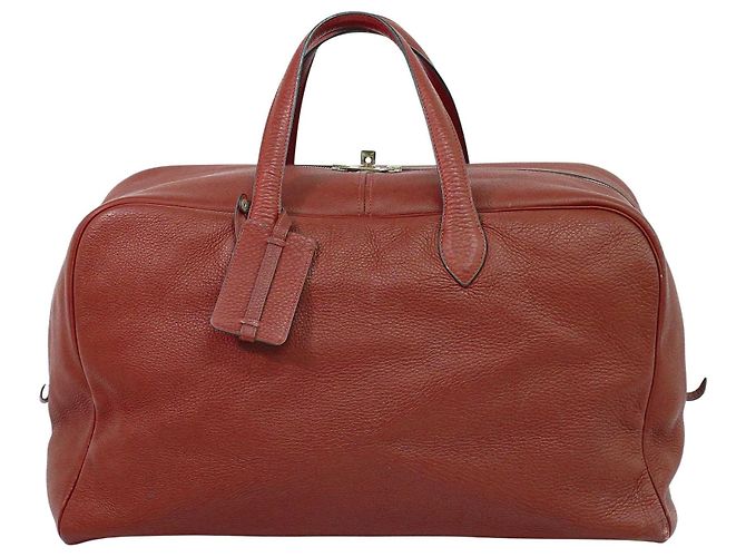 Borsa da Viaggio Victoria in Pelle Hermès Rosso
