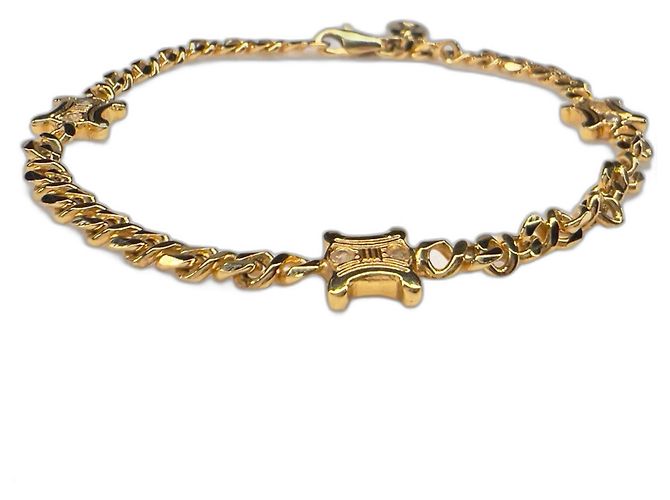 Bracelet en strass Triomphe en ton or de Céline Doré