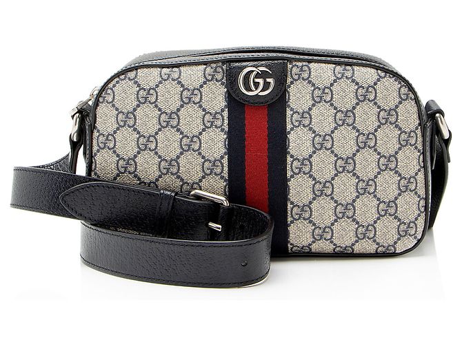 Sac à caméra Gucci GG Supreme Ophidia Small Marron Beige