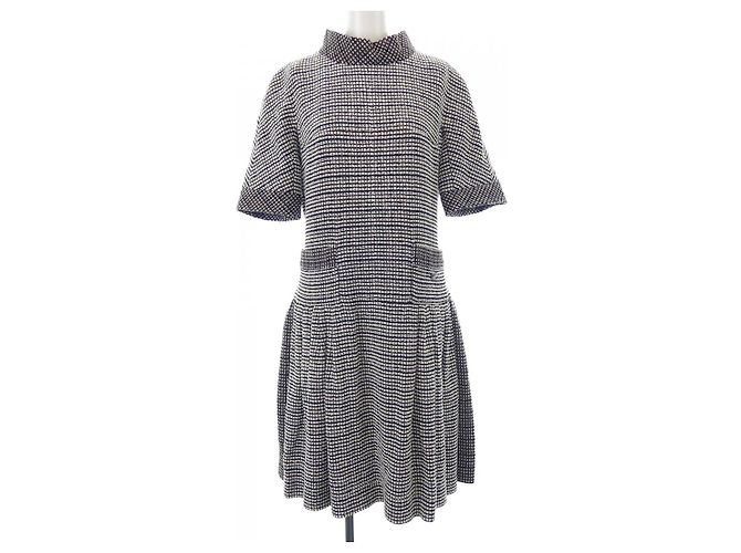 Timeless Chanel Kleid Braun Schwarz Weiß