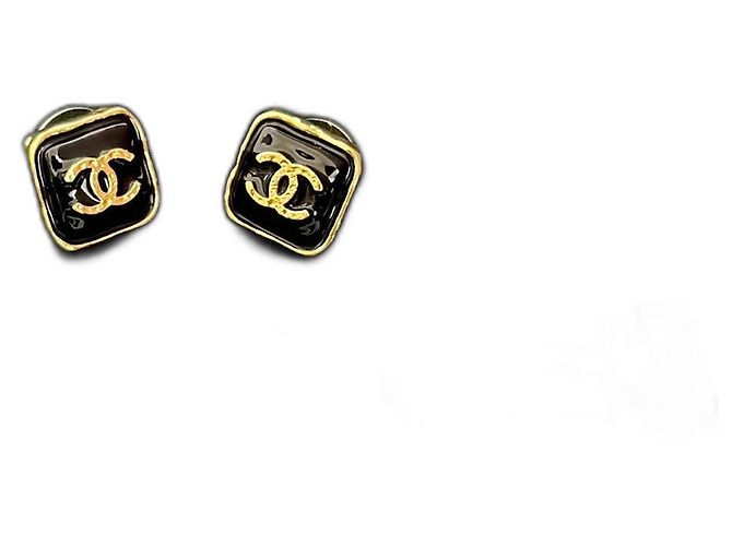 Orecchini Chanel Coco Mark D'oro Metallico 