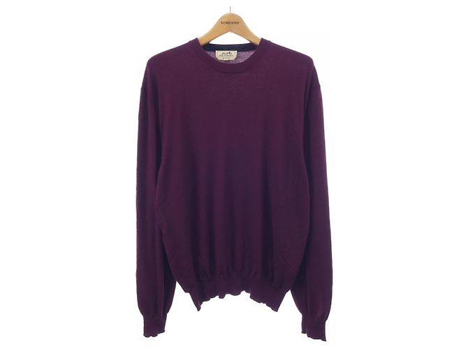 Hermès Strickpullover XL Lila 