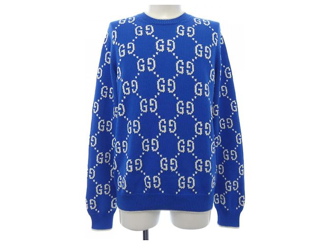 Gucci Strickwaren Weiß Blau