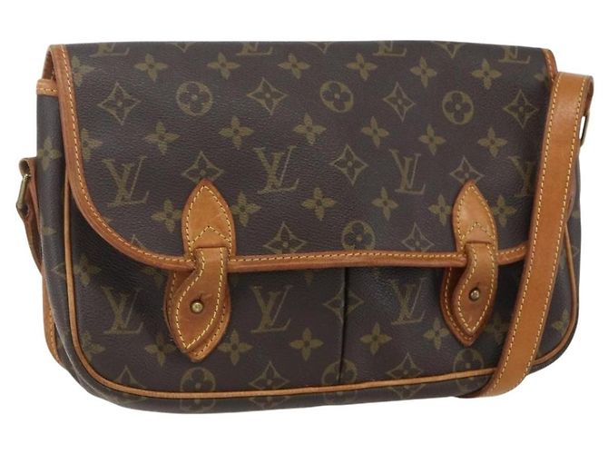 Gibeciere Sac Messenger Gibecière Monogram Canvas MM Louis Vuitton Marron