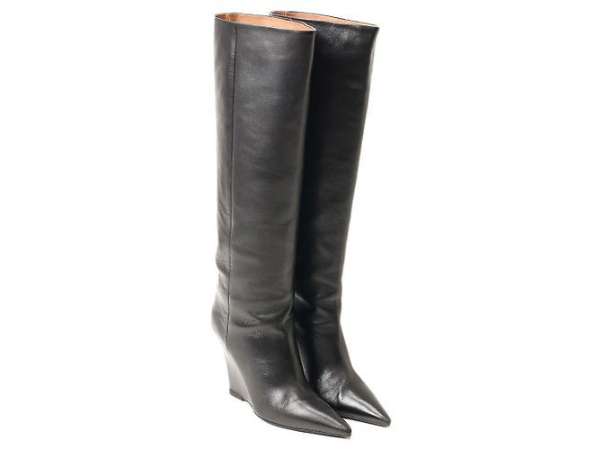 Paris Texas Wanda black leather boots