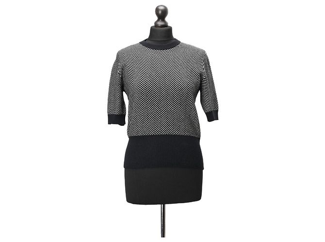 Dolce & Gabbana Kaschmir Pullover Schwarz Kurzarm