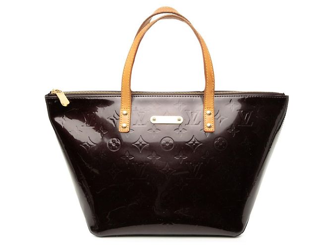 Louis Vuitton Monogram Vernis Bellevue PM Handtasche Bordeaux Lila