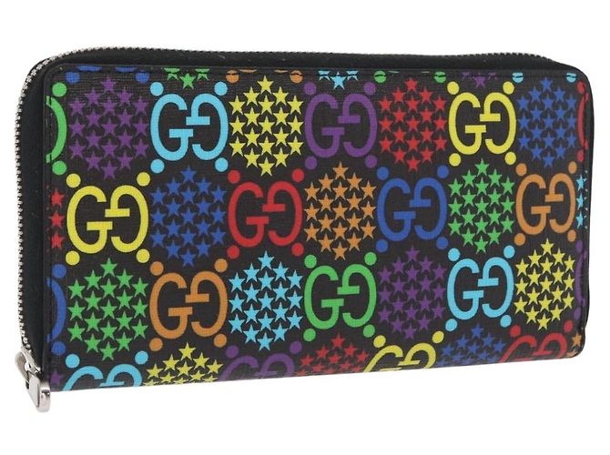 GUCCI GG Portefeuille Long Psychédélique Multicolore 601079 Auth BA9230V