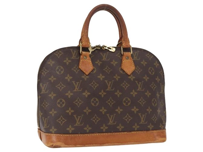 LOUIS VUITTON Bolsa de Mão Monogram Alma M51130 LV Auth BA9322 Monograma