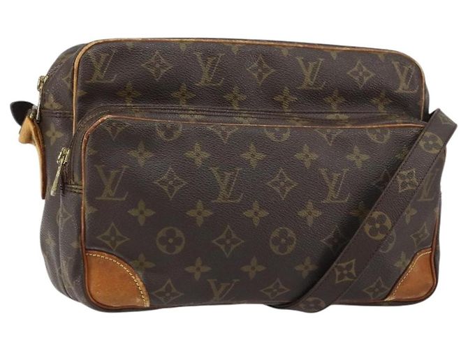 LOUIS VUITTON Bolsa de Ombro Monogram Nile M45244 LV Auth bs31946