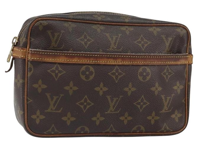 LOUIS VUITTON Pochette Compiegne 23 Monogram M51847 LV Auth ka1240 Monogramma