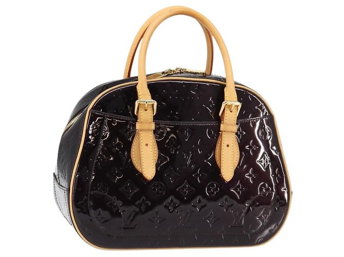 LOUIS VUITTON Bolsa Summit Drive Monogram Vernis Amarante M93516 LV Auth 160433 Burdeos