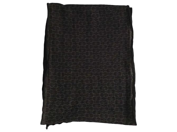 Gucci Sciarpa in lana nera Nero