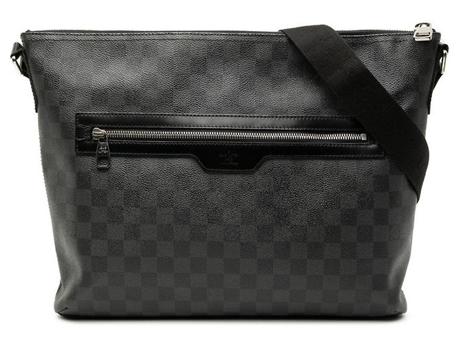 Sac à épaule Mick MM Damier Graphite Louis Vuitton Noir