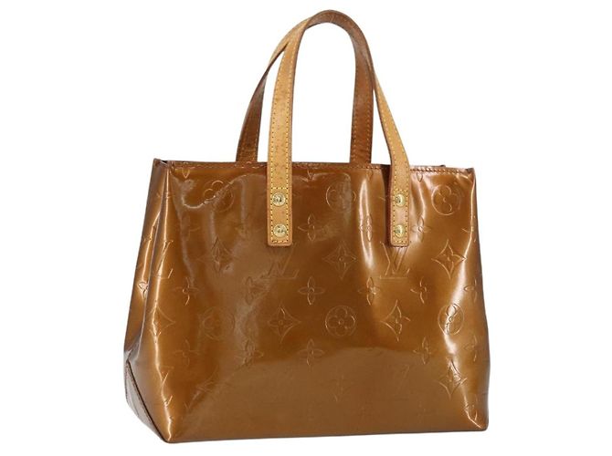 Bolsa Reade Monogram Vernis PM da Louis Vuitton Marrom