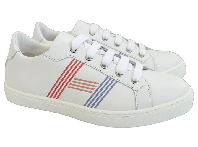 Baskets Hermès Avantage en cuir blanc