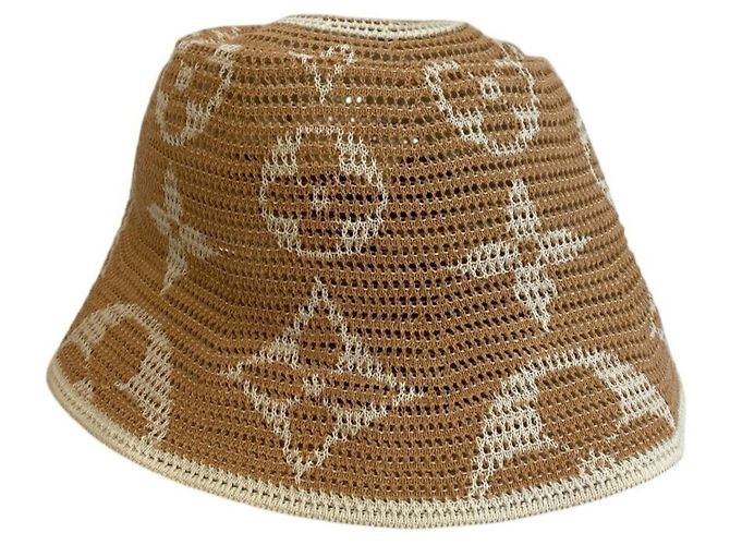 Bucket Louis Vuitton Sommerhut mit Monogramm