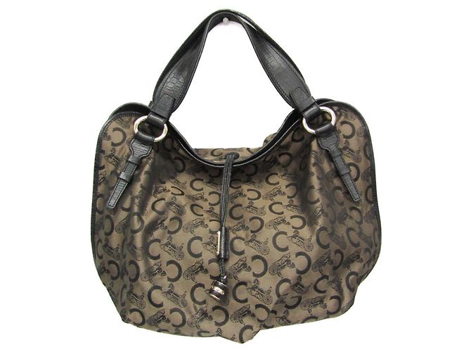 Céline Bolso Celine Bittersweet C patrón Macadam Negro Beige