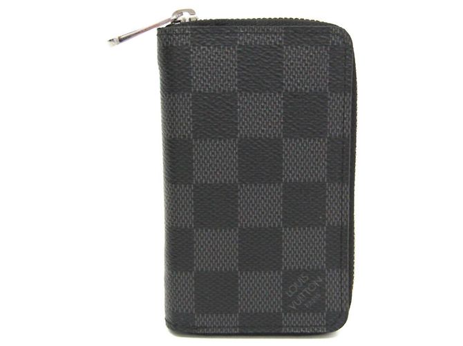 Portafoglio Zippy Damier Graphite Louis Vuitton Nero
