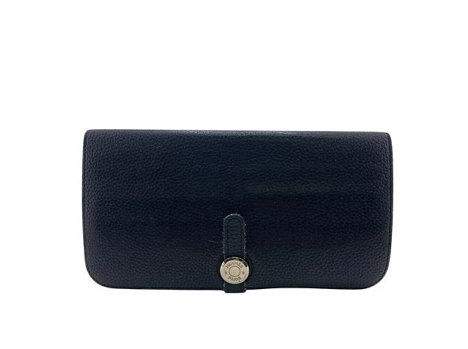 Hermès Hermes Dogon Long Wallet Black