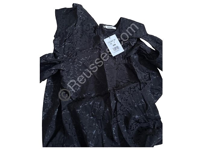 Superbe robe longue noire Céline