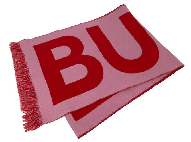 Stola in lana rosa per donna Burberry Rosso