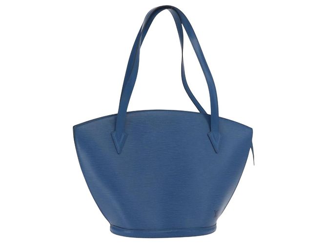LOUIS VUITTON Borsa a Spalla Epi Saint Jacques Blu M52275 LV Auth 160158