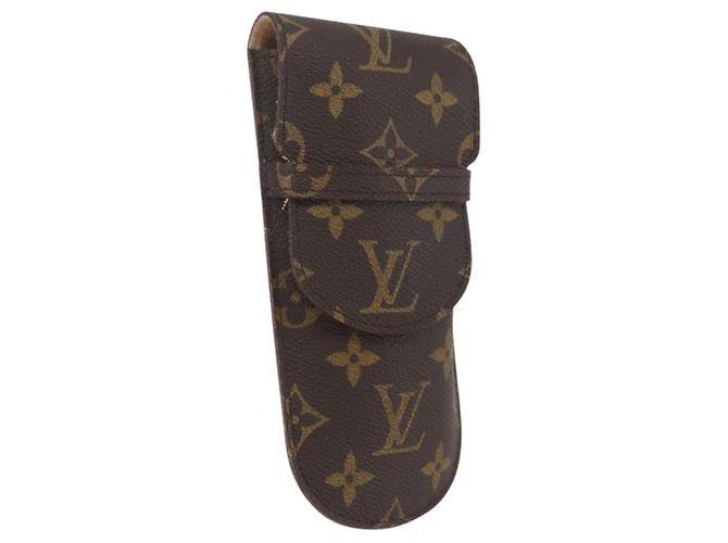 LOUIS VUITTON Monogram Etui Stilo Pen Case M62990 LV Auth BA9443