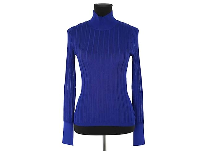 Alaïa Blauer Pullover 