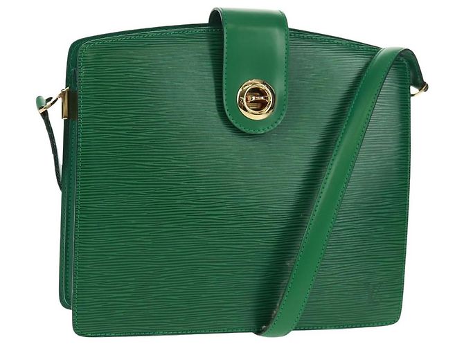 LOUIS VUITTON Borsa a Spalla Capuchin Epi Verde M52344 LV Auth ka1210