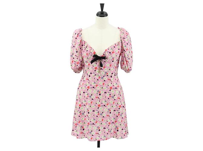Miu Miu Einteiler aus Seide Rosa Auth 154093 Pink