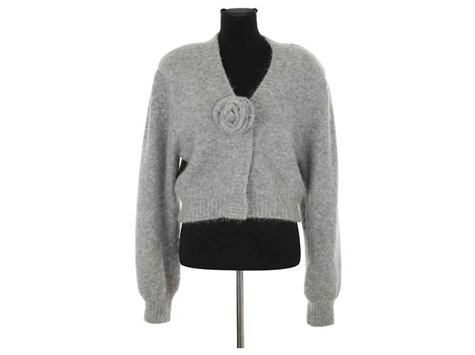 Rotate Grauer Wollcardigan