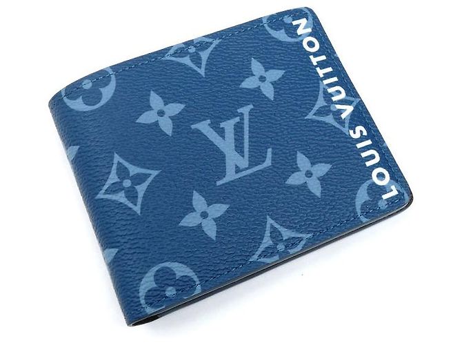 Cartera Slender Monogram Louis Vuitton Azul